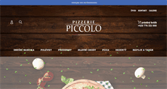 Desktop Screenshot of pizzeriepiccolo.cz